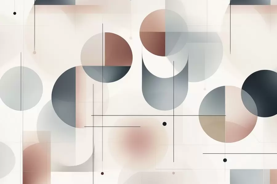 murais de parede Formas geométricas abstratas w04220