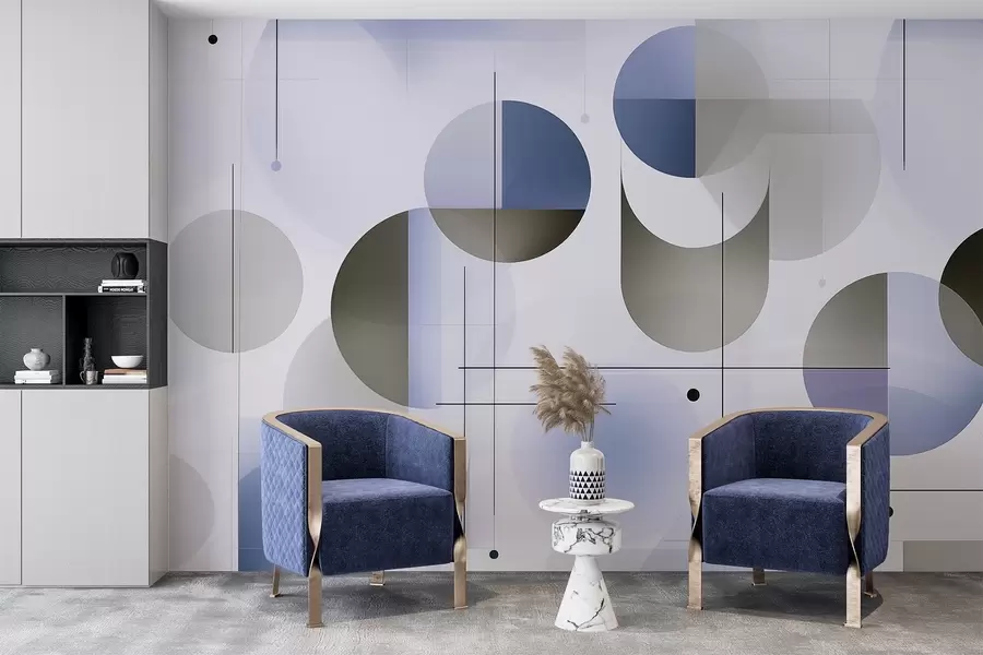 murais de parede Formas geométricas abstratas w04220v1