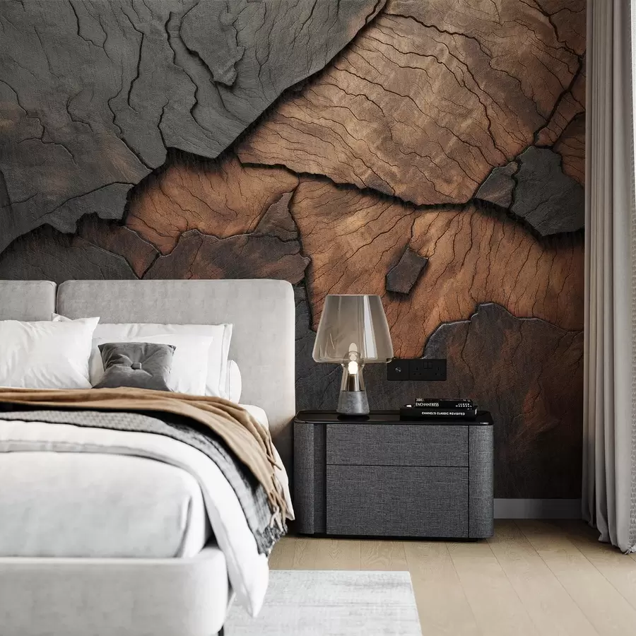 murais de parede madeira, textura, rachaduras, escuro, casca, superfície w04237