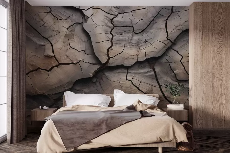 murais de parede madeira, rachaduras, luz, textura, casca, natural w04238