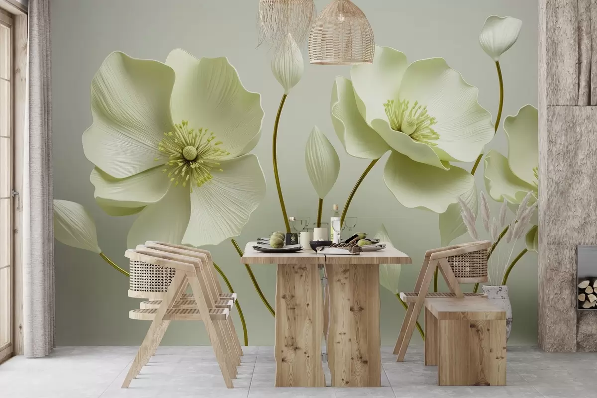 murais de parede Flores graciosas w04248v2