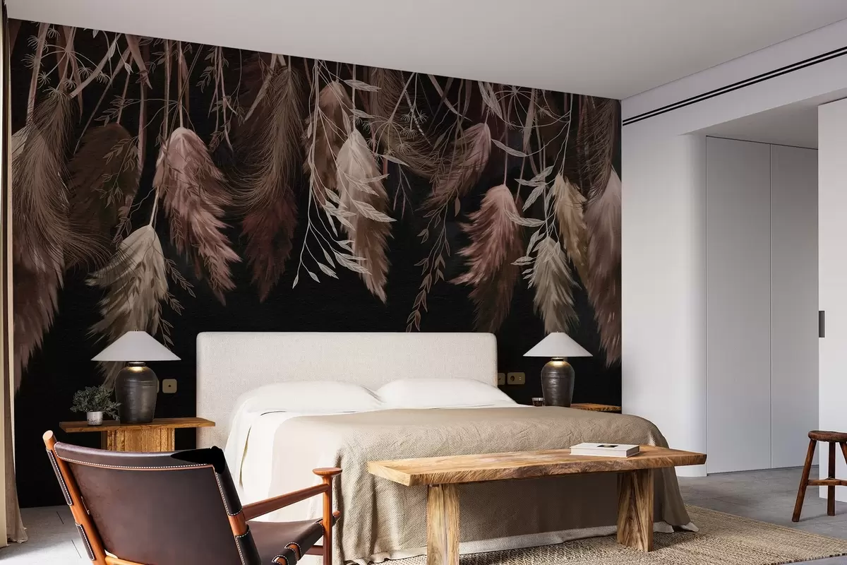 murais de parede Flores de flores secas w04253v1