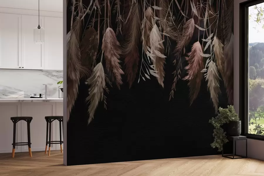 murais de parede Flores de flores secas w04253v1