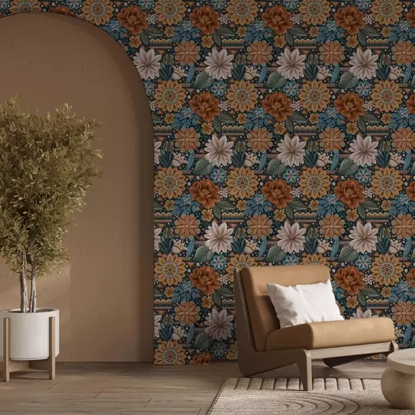 Papel de parede estilo boho