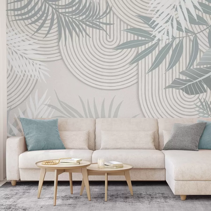 murais de parede Abstração com ramos de plantas w04295