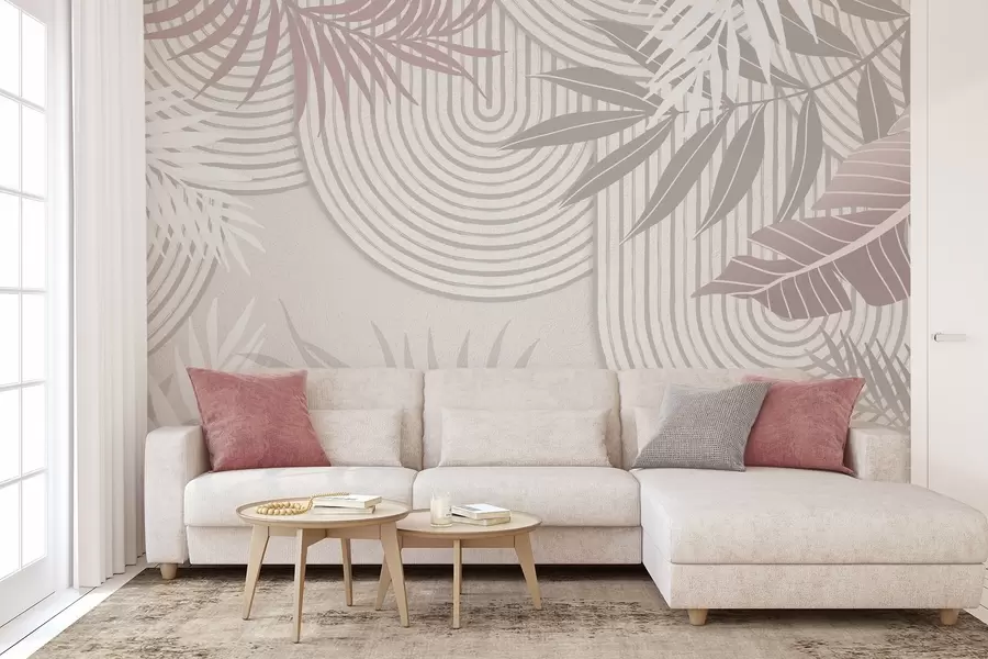 murais de parede Abstração com ramos de plantas w04295v2