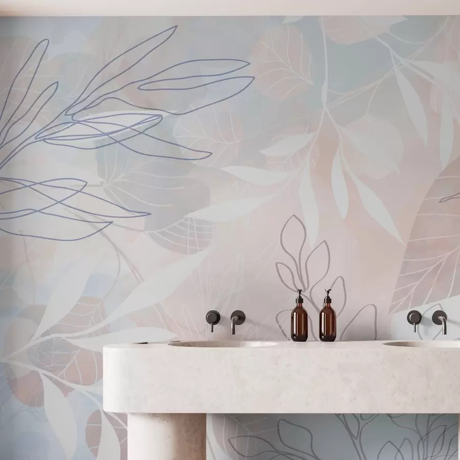 murais de parede Abstração de plantas w04297