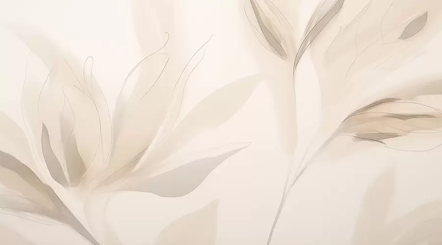 murais de parede Folhas leves e abstratas w04243