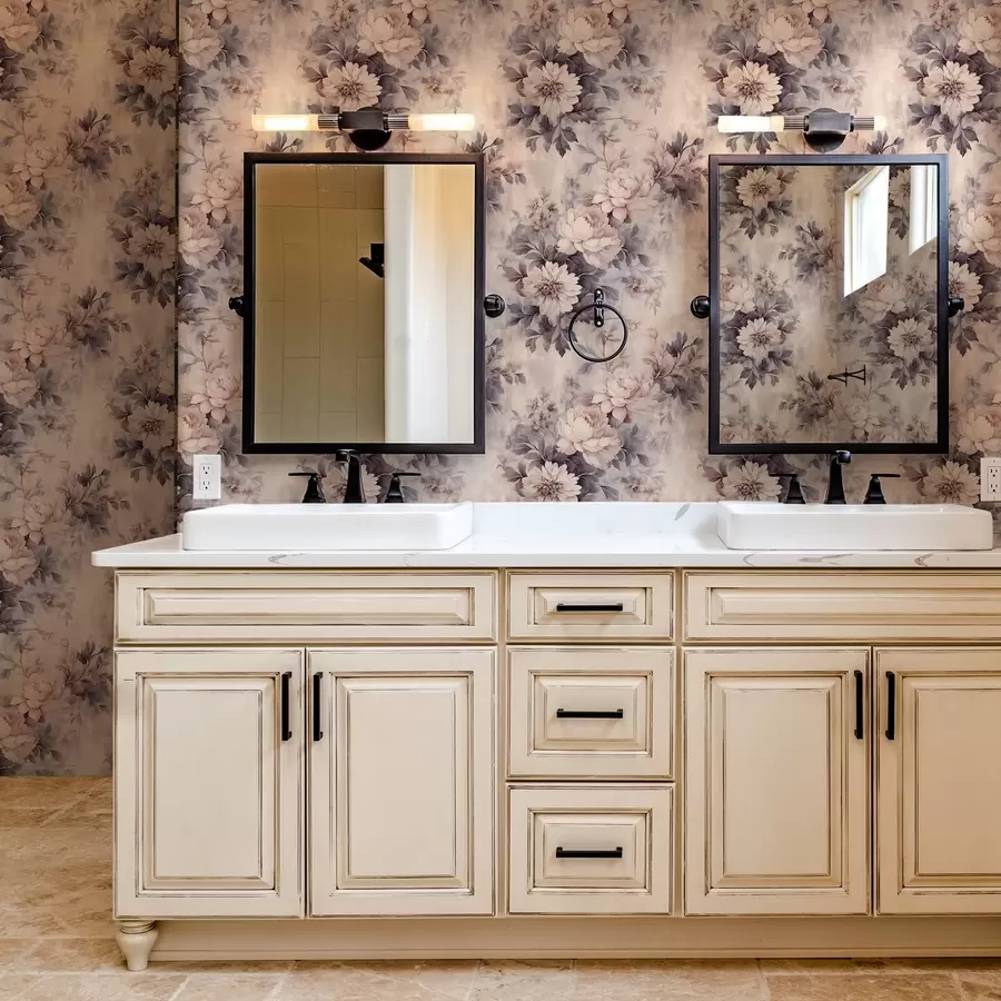 murais de parede Flores em aquarela vintage