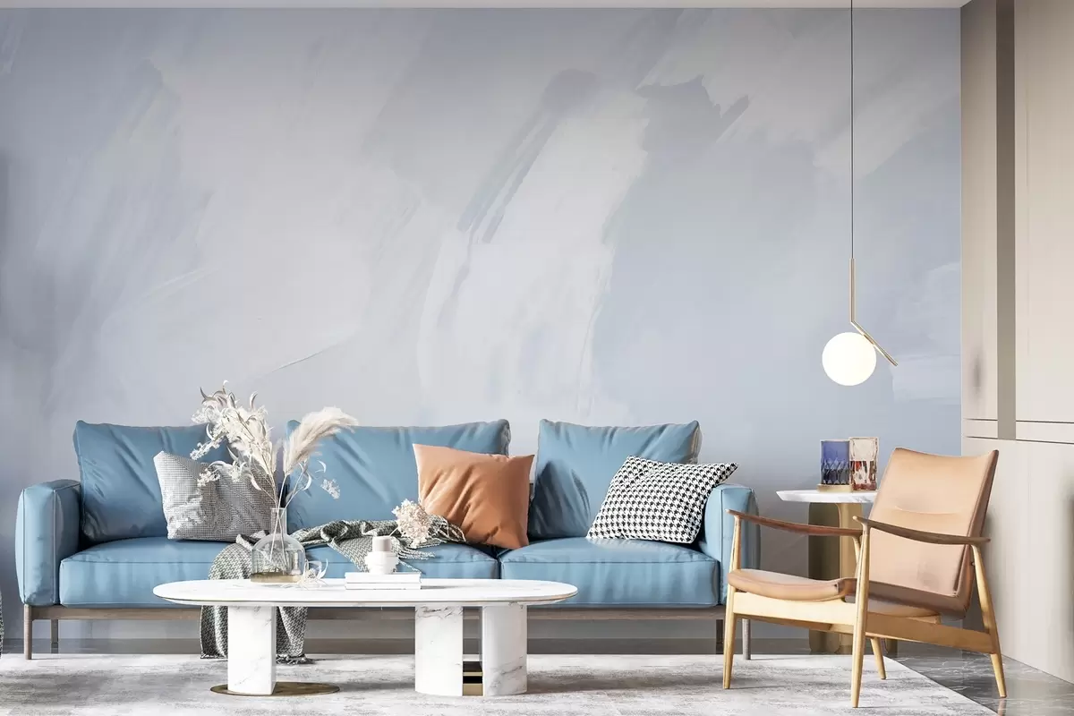 murais de parede Traços abstratos com imitação de uma textura desgastada w04291