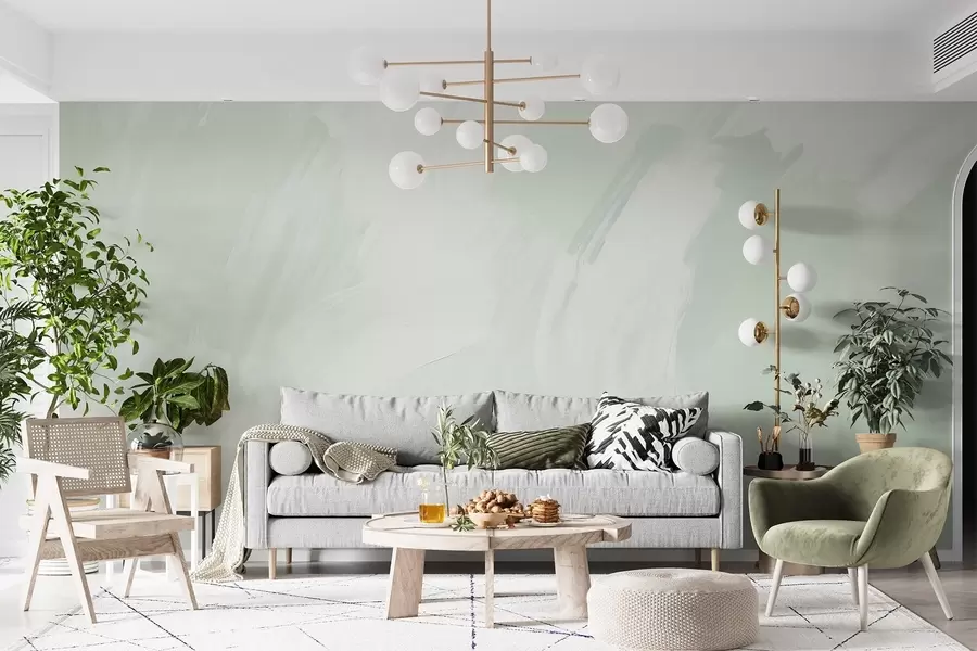 murais de parede Traços abstratos com imitação de uma textura desgastada w04291v1