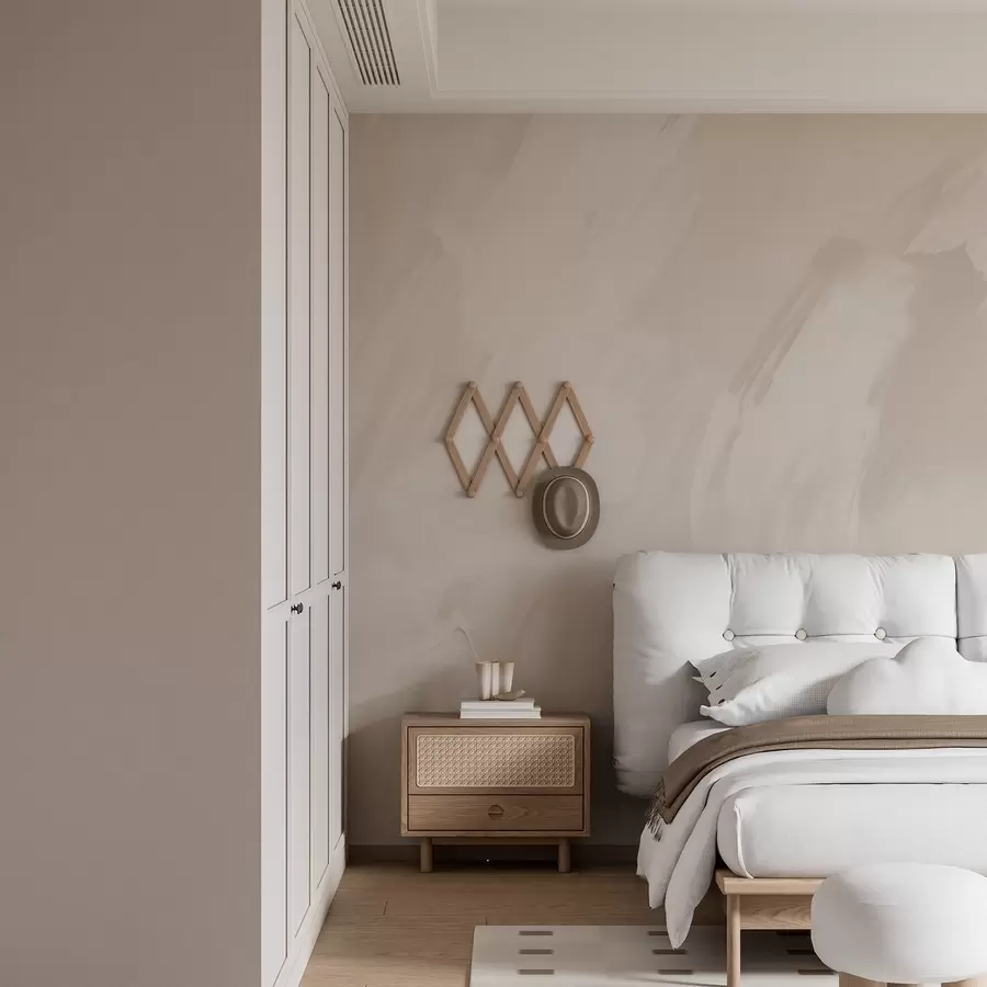 murais de parede Traços abstratos com imitação de uma textura desgastada w04291v2