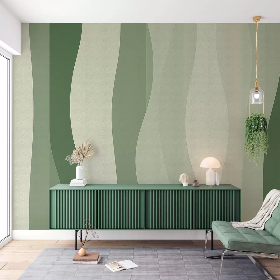 murais de parede Padrão de gradiente de fluido vertical w04219