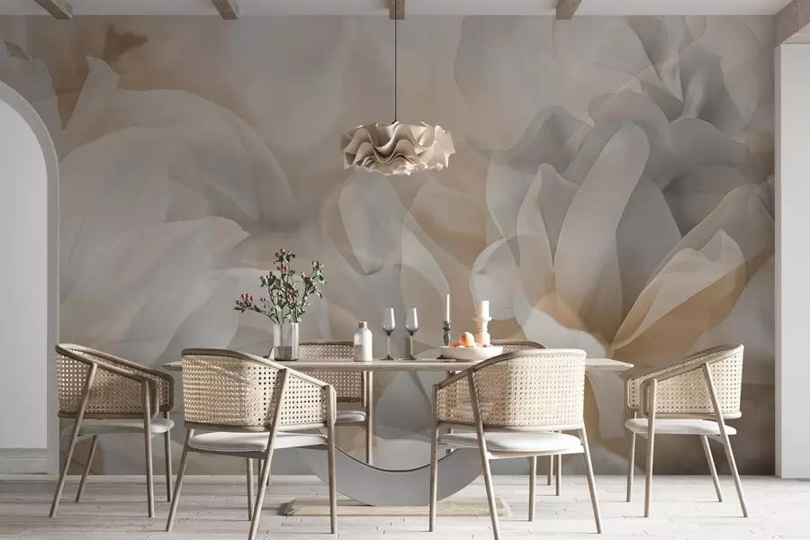 murais de parede Flores semitransparentes w04320