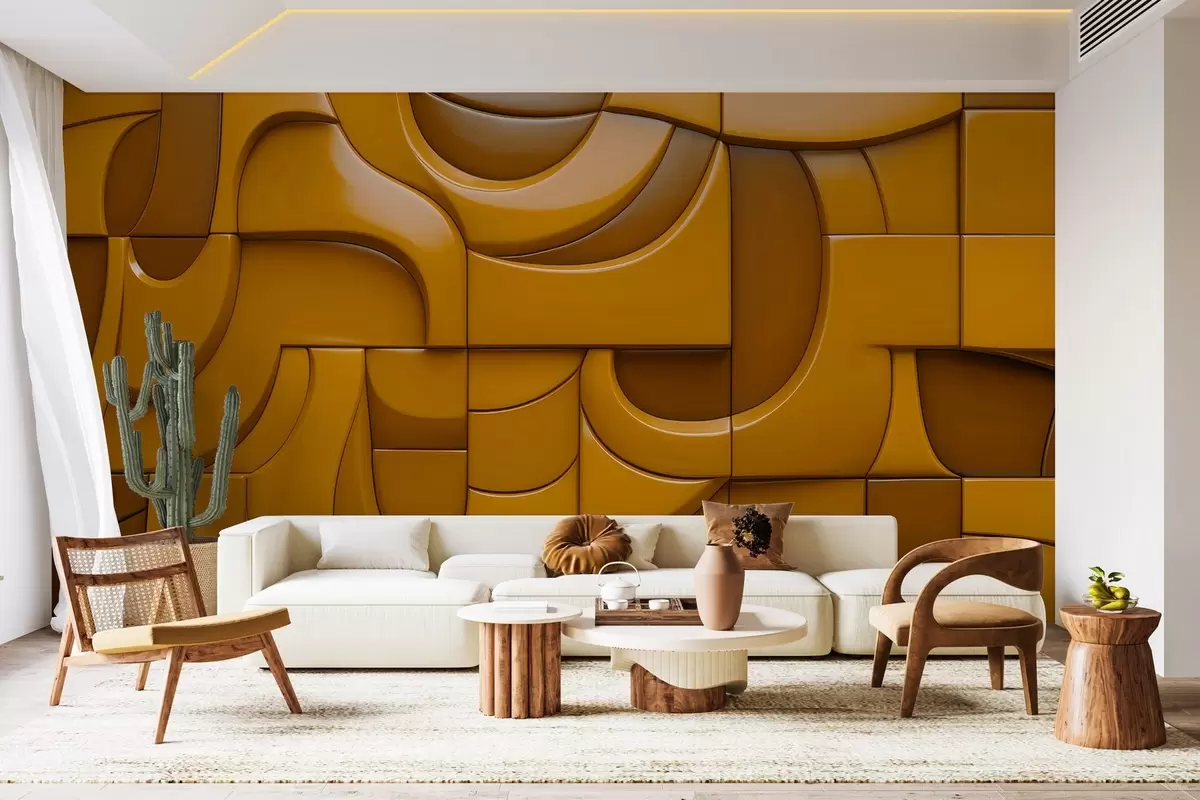 murais de parede Parede com relevo pintado w04321