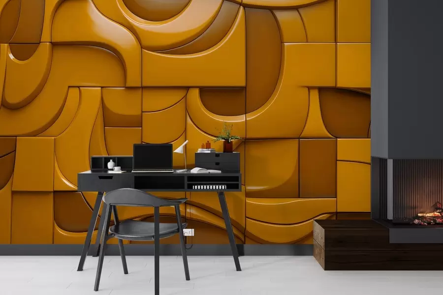 murais de parede Parede com relevo pintado w04321