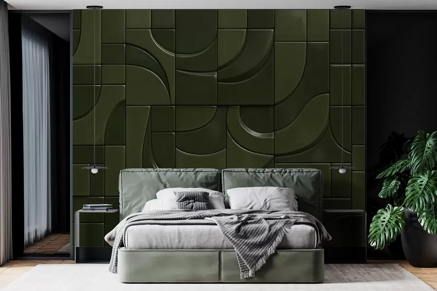 murais de parede Imitação de painéis brilhantes w04325
