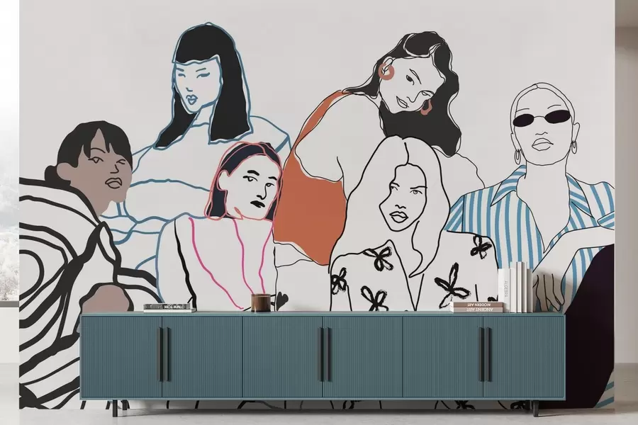 murais de parede Meninas w04359v1