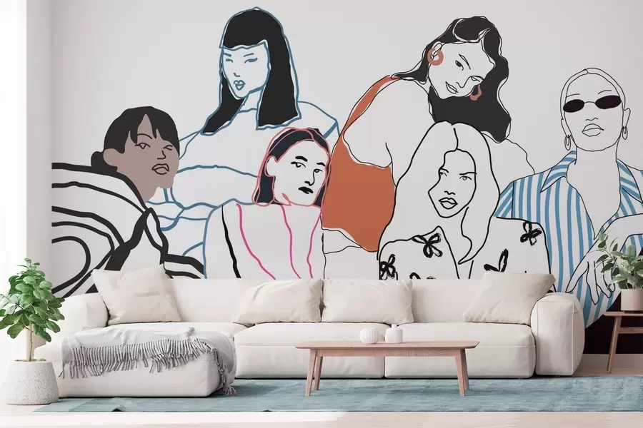 murais de parede Meninas w04359v1