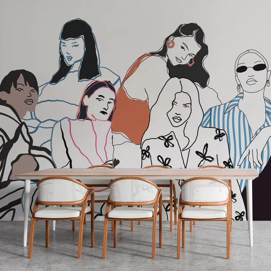 murais de parede Meninas w04359v1