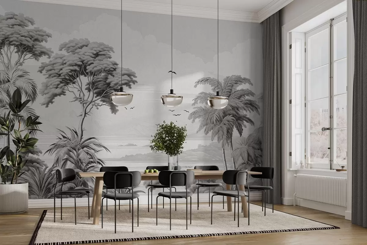 murais de parede Árvores no horizonte w04363v1