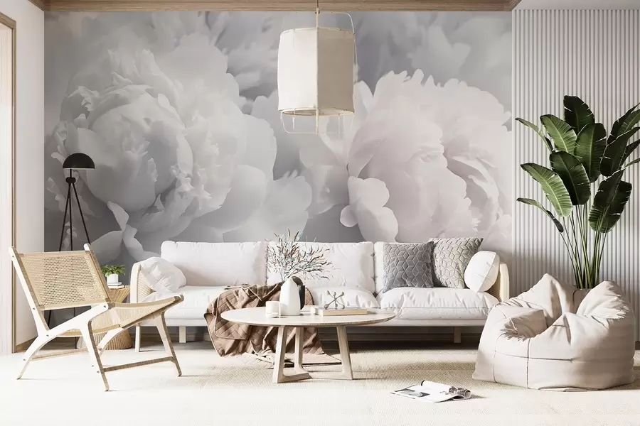 murais de parede Peônias w04336