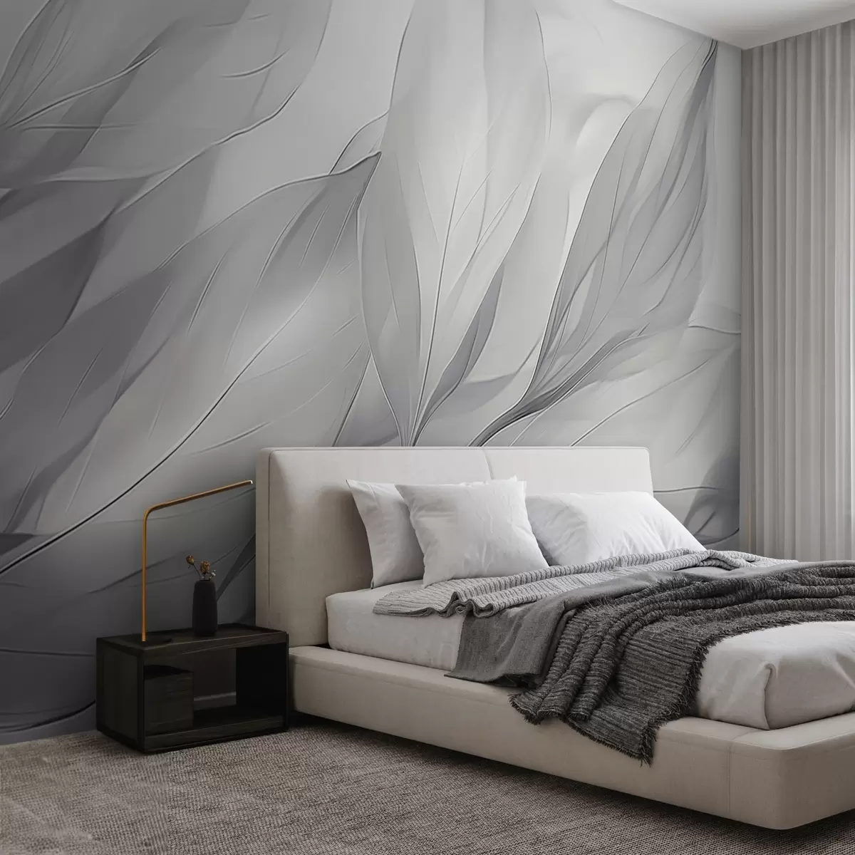 murais de parede Folhas transparentes w04376