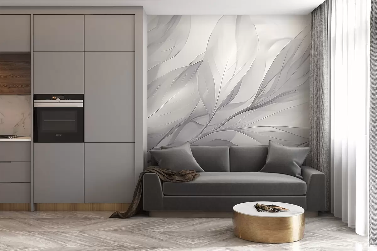 murais de parede Folhas transparentes w04376