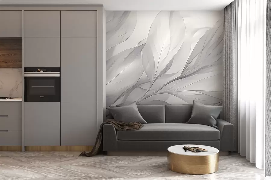 murais de parede Folhas transparentes w04376