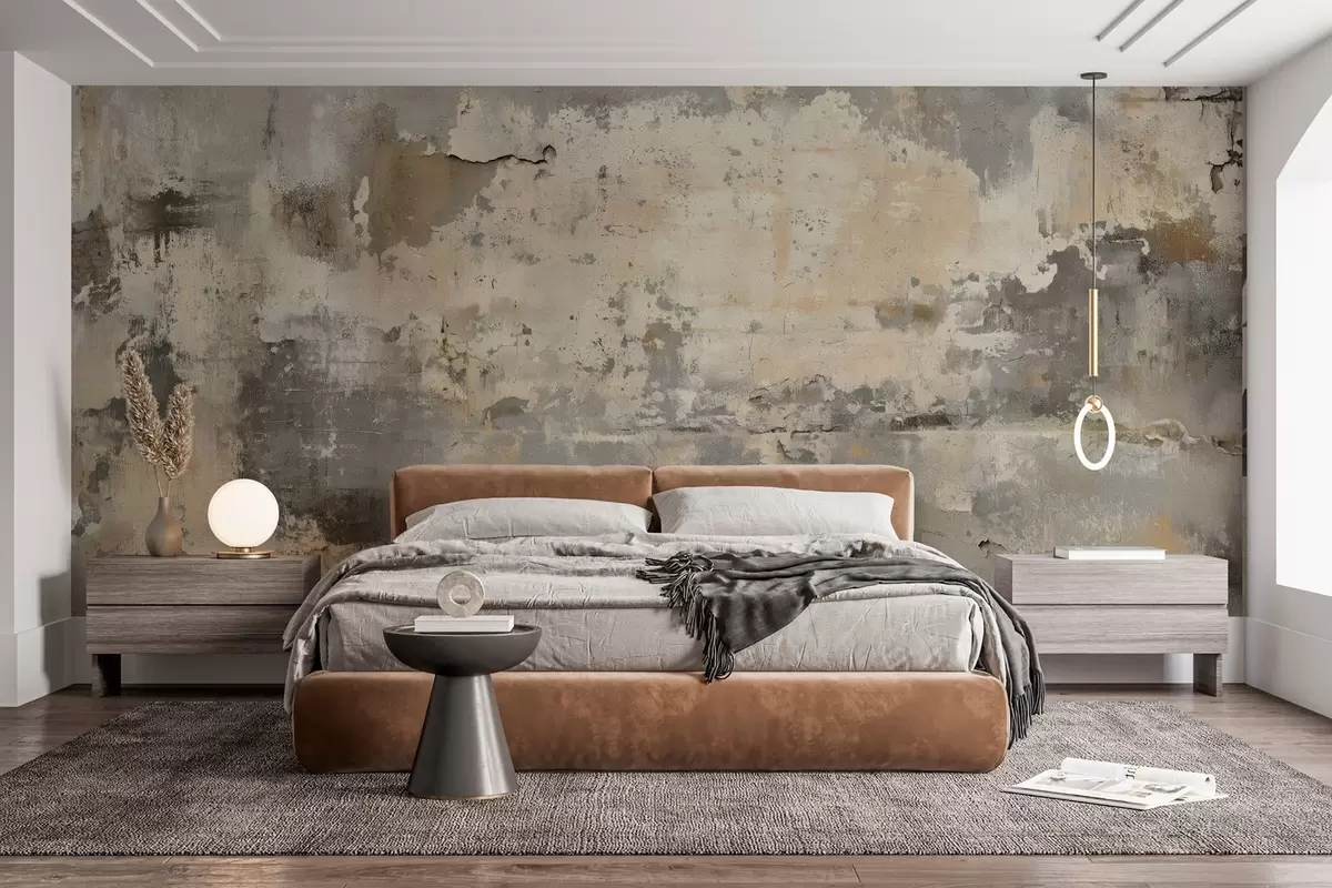 murais de parede imitação de uma parede antiga texturizada w04311