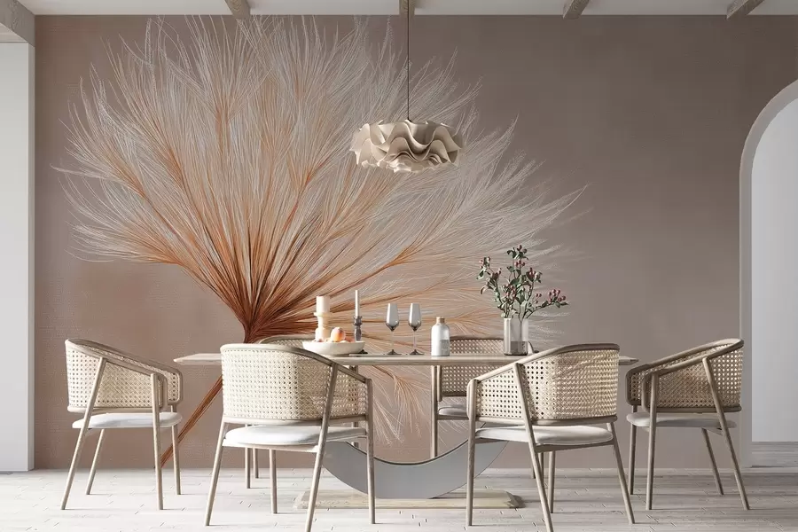 murais de parede Flor em tons pastéis w04422