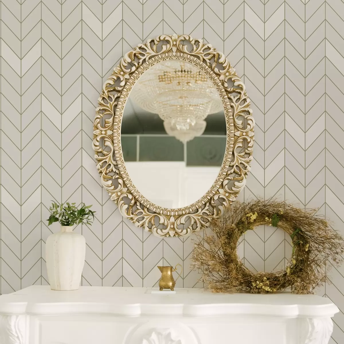 Papel de parede Padrão geométrico com linhas finas a00487