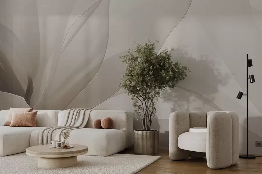 murais de parede Flor abstrata w04435