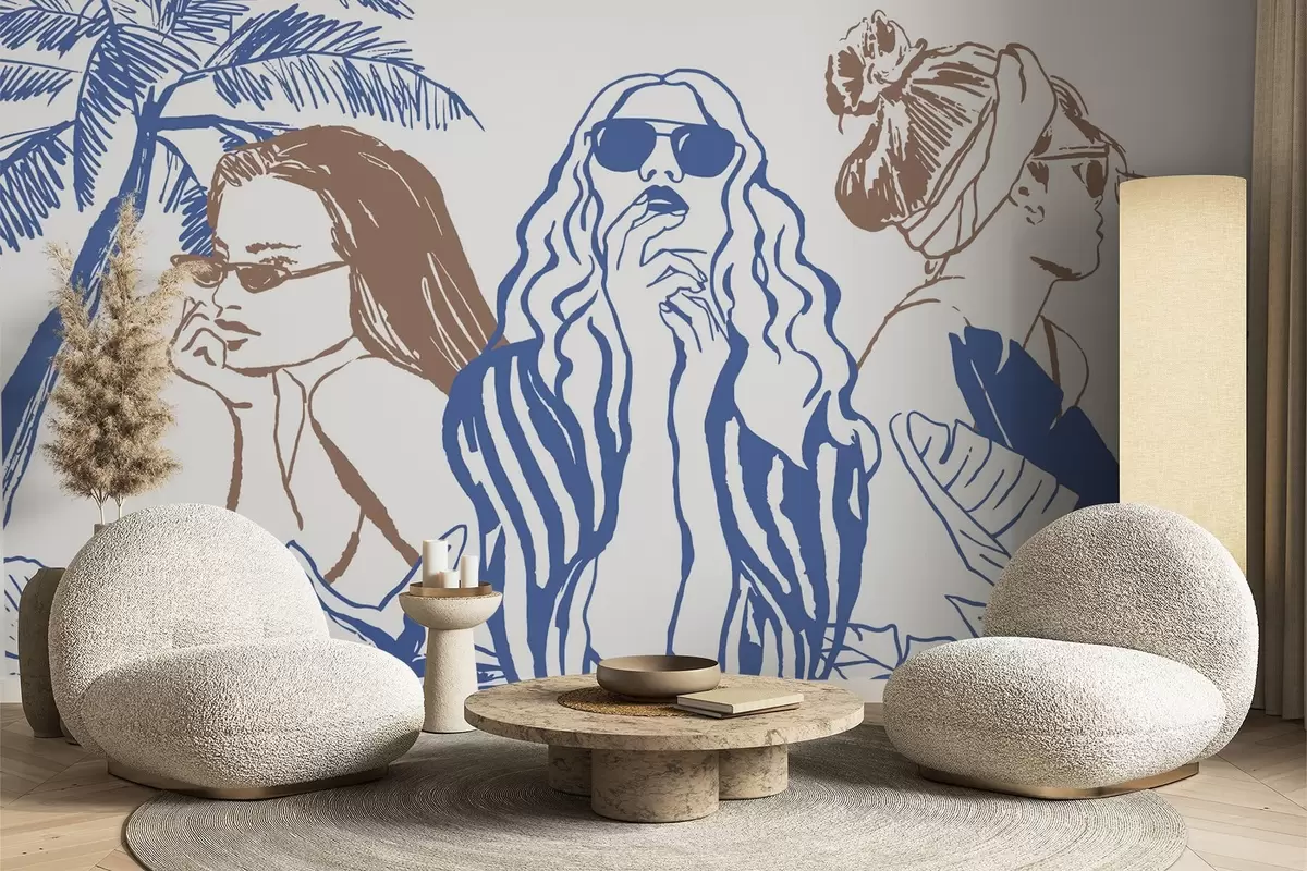 murais de parede Meninas w04463