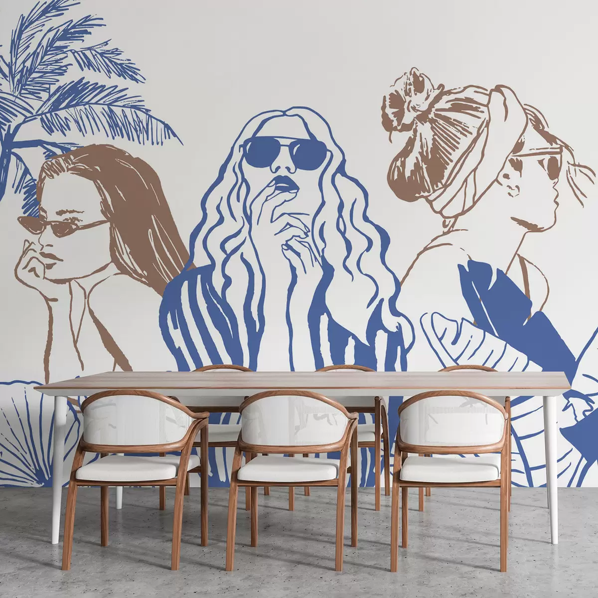 murais de parede Meninas w04463