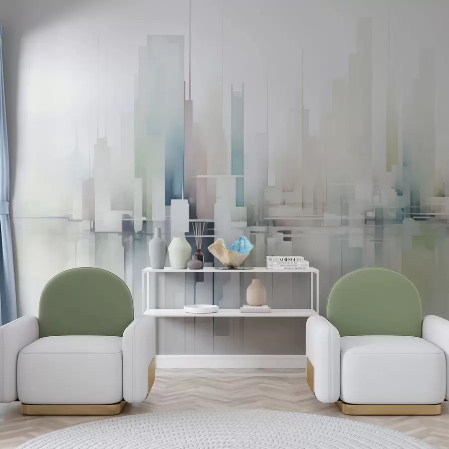 murais de parede Cidade abstrata w04488