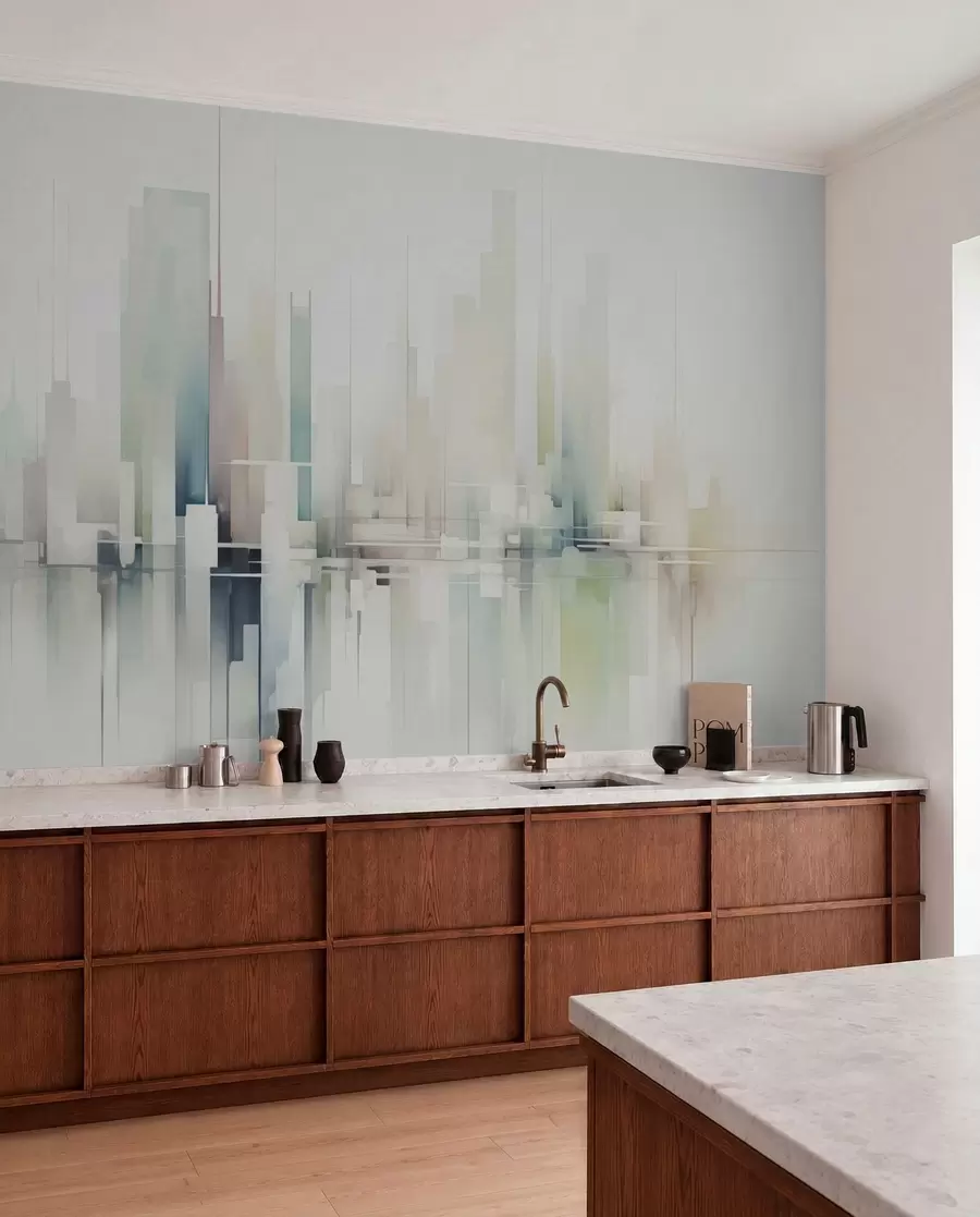 murais de parede Cidade abstrata w04488