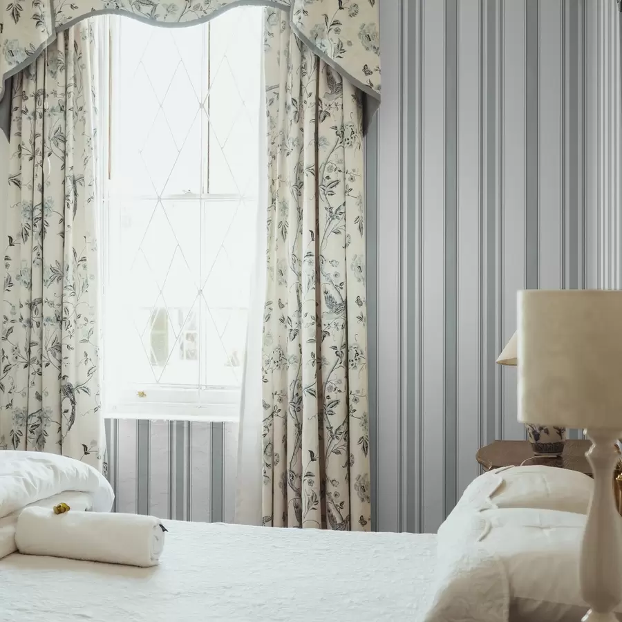 murais de parede Padrão duplo com listras cinza-azuladas a00554