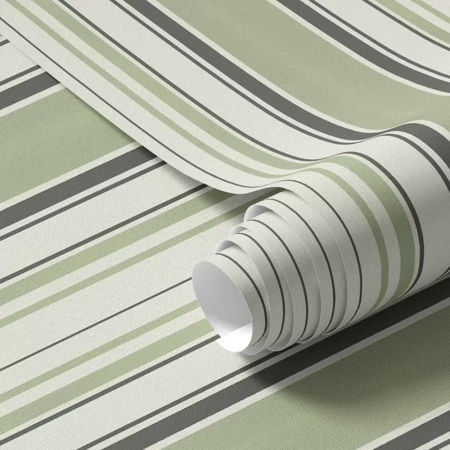 murais de parede Fundo creme com uma mistura de listras verdes e pretas a00563