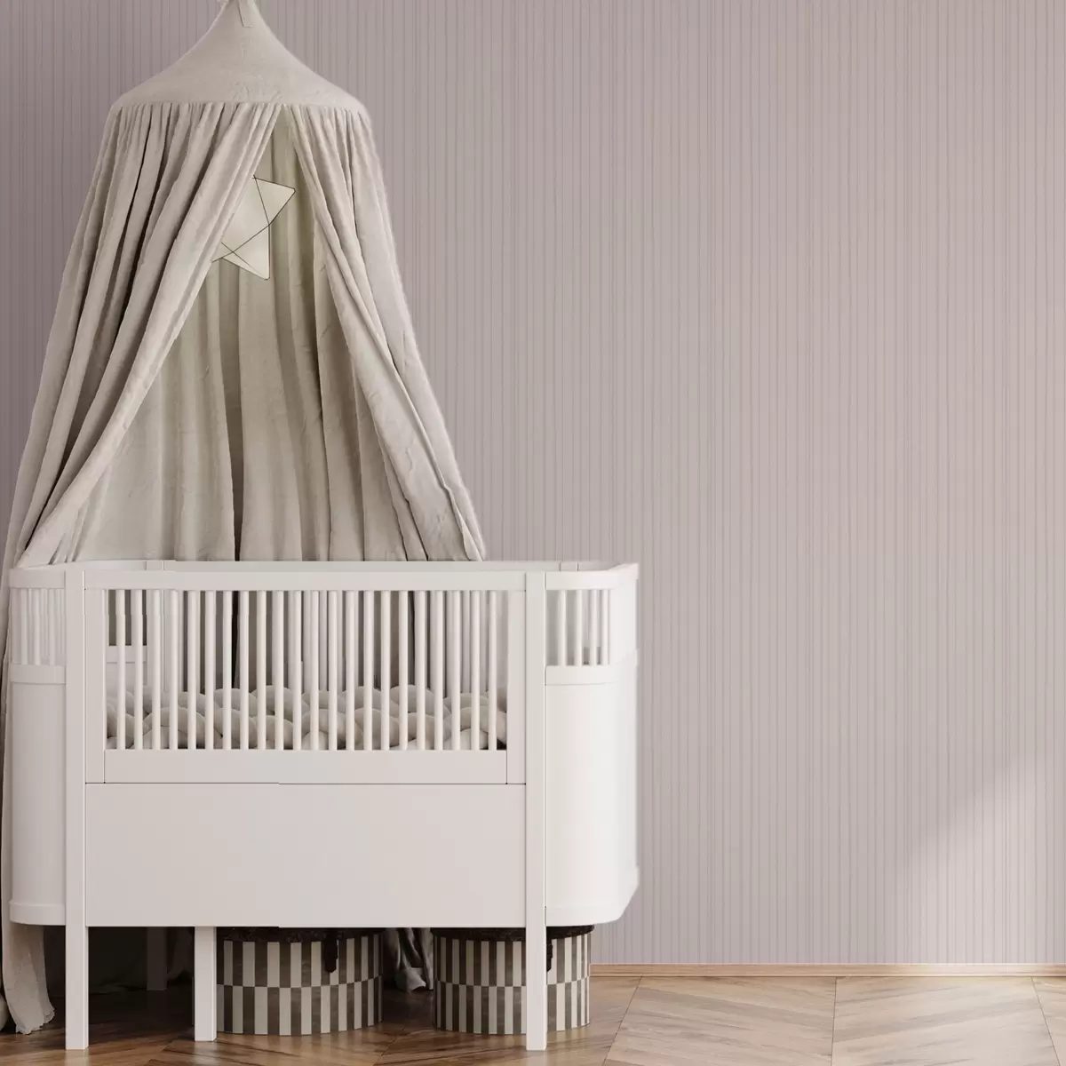 Papel de parede Listras verticais rosa claro em um estilo delicado a00567