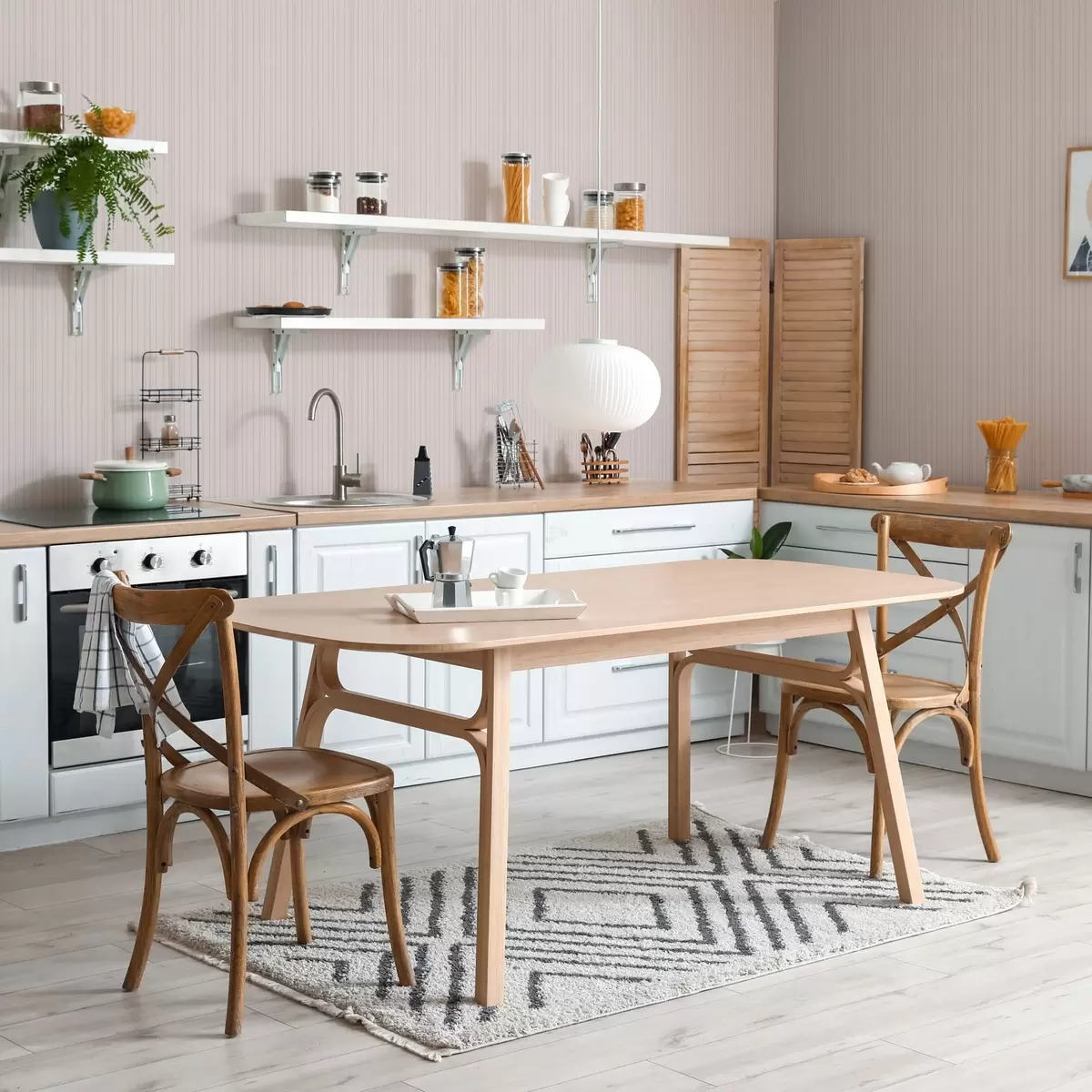 Papel de parede Listras verticais rosa claro em um estilo delicado a00567