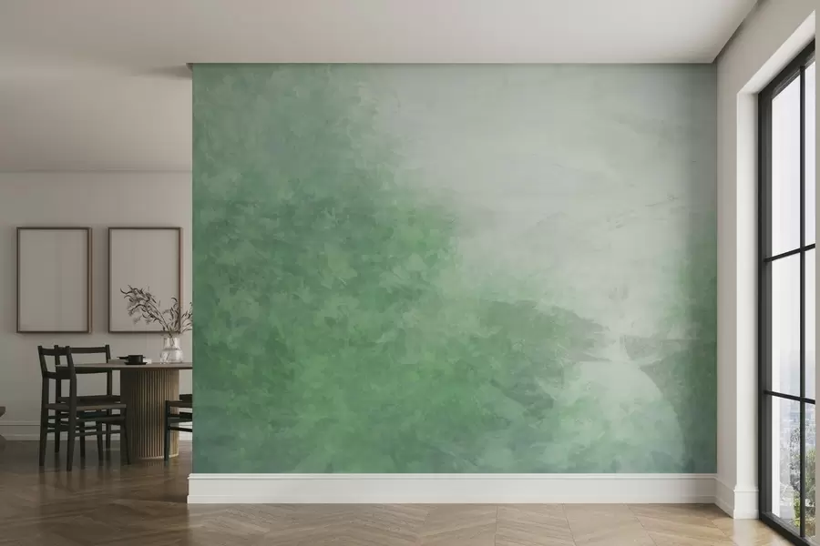 murais de parede  Imitação de folhas em uma parede de concreto w04468v2