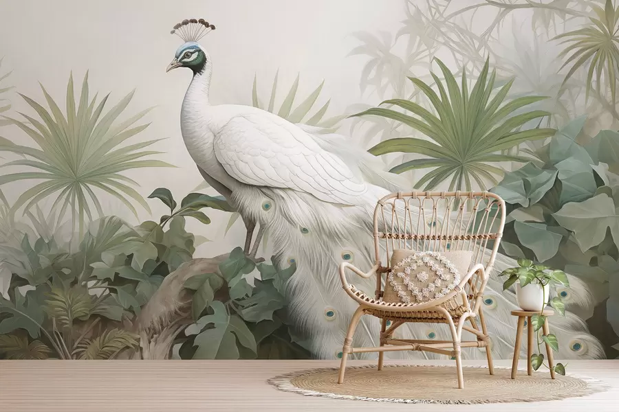 murais de parede Pavão w04595