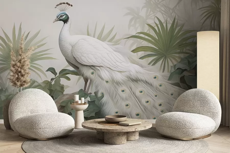 murais de parede Pavão w04595