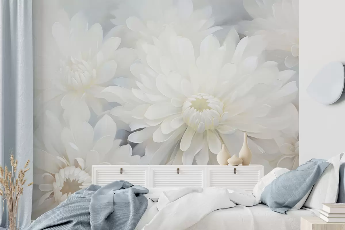 murais de parede Crisântemos w04596