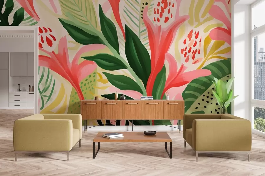 murais de parede Voo de cores w04564