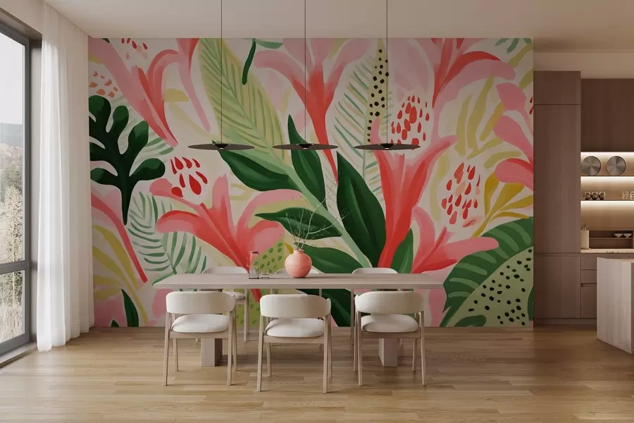 murais de parede Voo de cores w04564