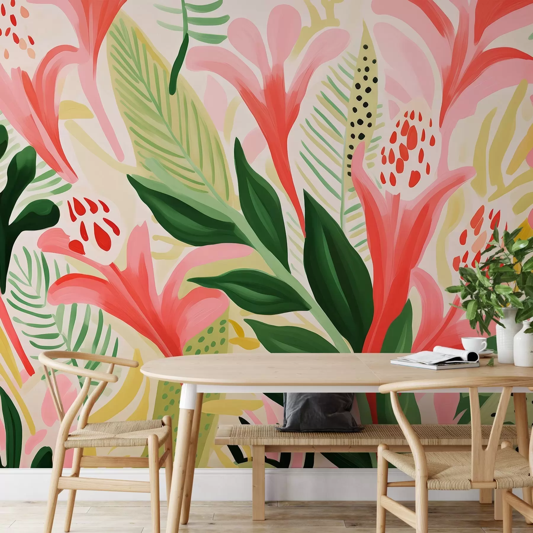 murais de parede Voo de cores w04564