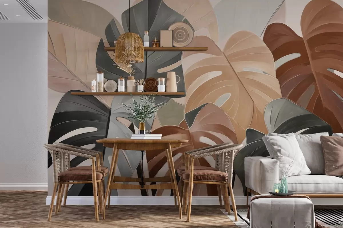 murais de parede Ritmo folhoso w04568v2