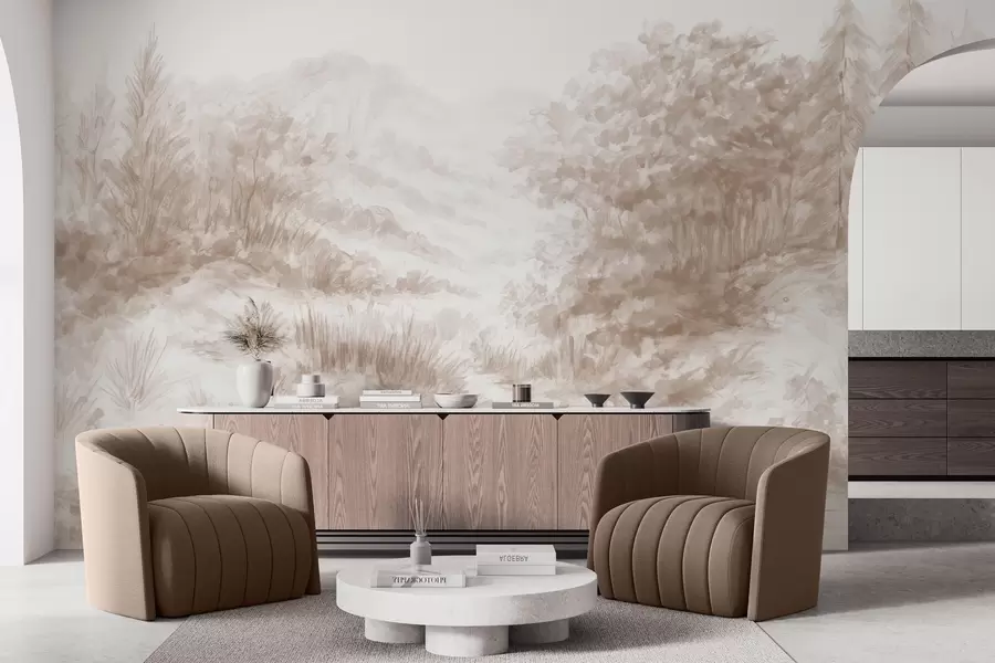 murais de parede Contornos coloridos w04572v1